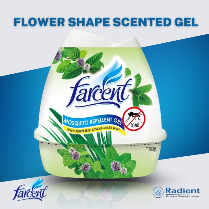 Flower shape scented gel