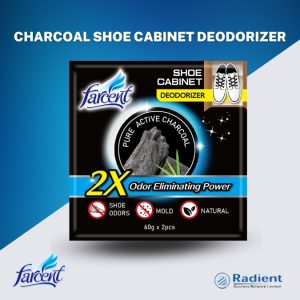 Charcoal Shoe Cabinet Deodorizer 120 gm