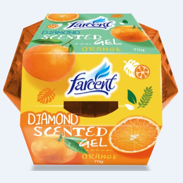 Farecnt Diamond Gel (Air Freshener) - Orange - Image 2